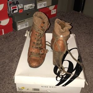 Nine West distressed bootie